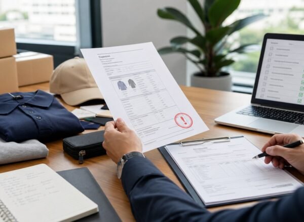 Sourcing professional reviewing supplier documents and product samples to avoid supplier scams in China