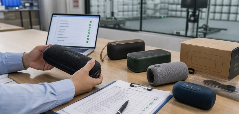 Bluetooth speaker samples and supplier audit checklist for finding a reliable manufacturer in China