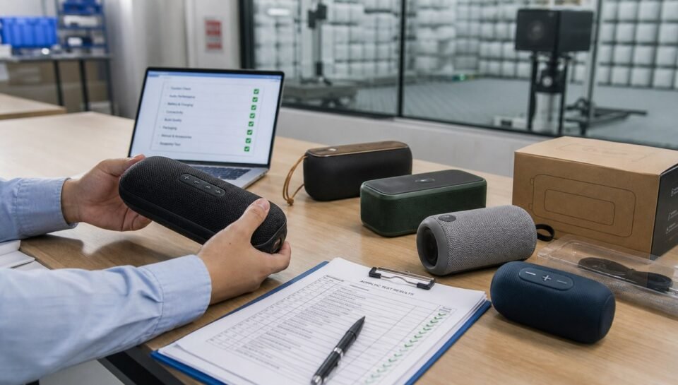 Bluetooth speaker samples and supplier audit checklist for finding a reliable manufacturer in China