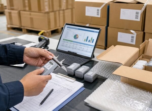pre-shipment-inspection-china-before-balance Quality inspector checking products, packaging and cartons before balance payment in China