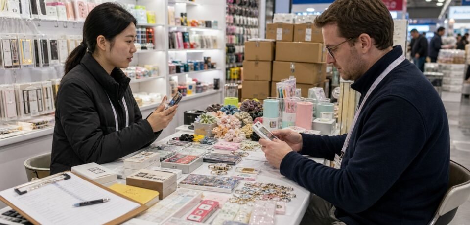 Yiwu small commodity samples checked before export sourcing from China